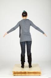 Whole Body Woman Casual Slim Studio photo references